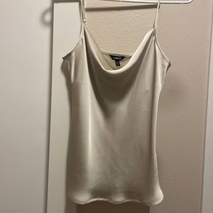 Express satin cowl neck tank - size small